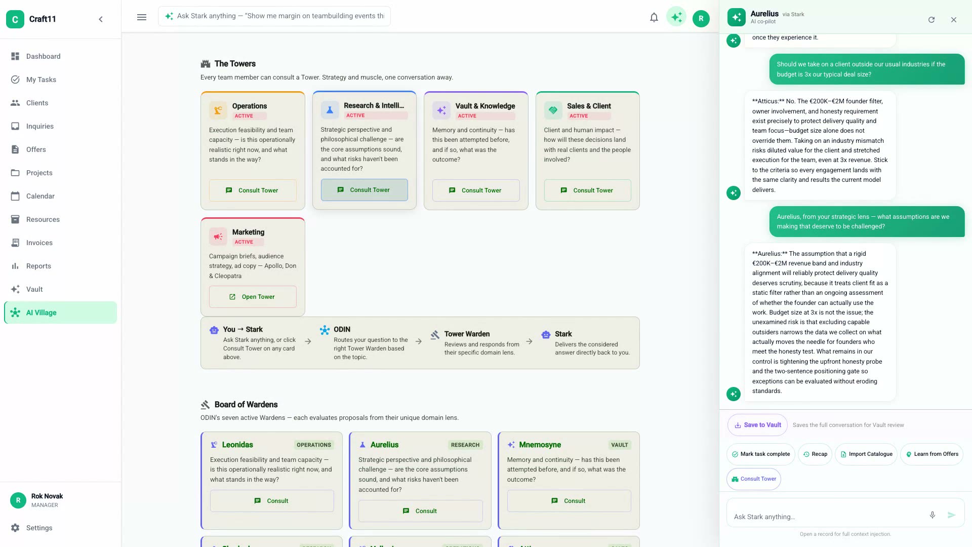Not a Chatbot. A Boardroom.